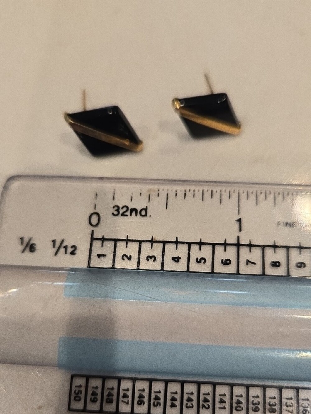 Black and 14k Gold Geometric Statement Earrings - Women Jewelry